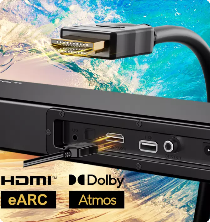 Ultimea Nova S50 | The World's Slimmest Dolby Atmos 2.1 Soundbar