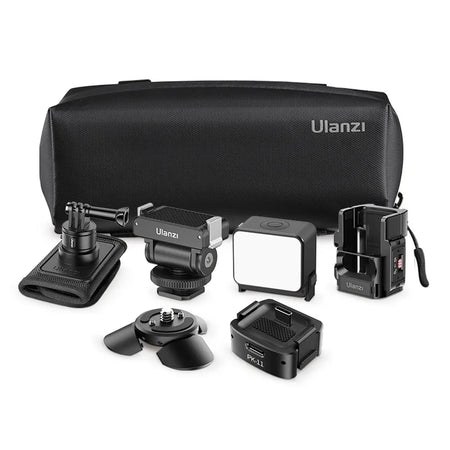 Gimbal Pocket Camera Bundle | Grip, LED & Case