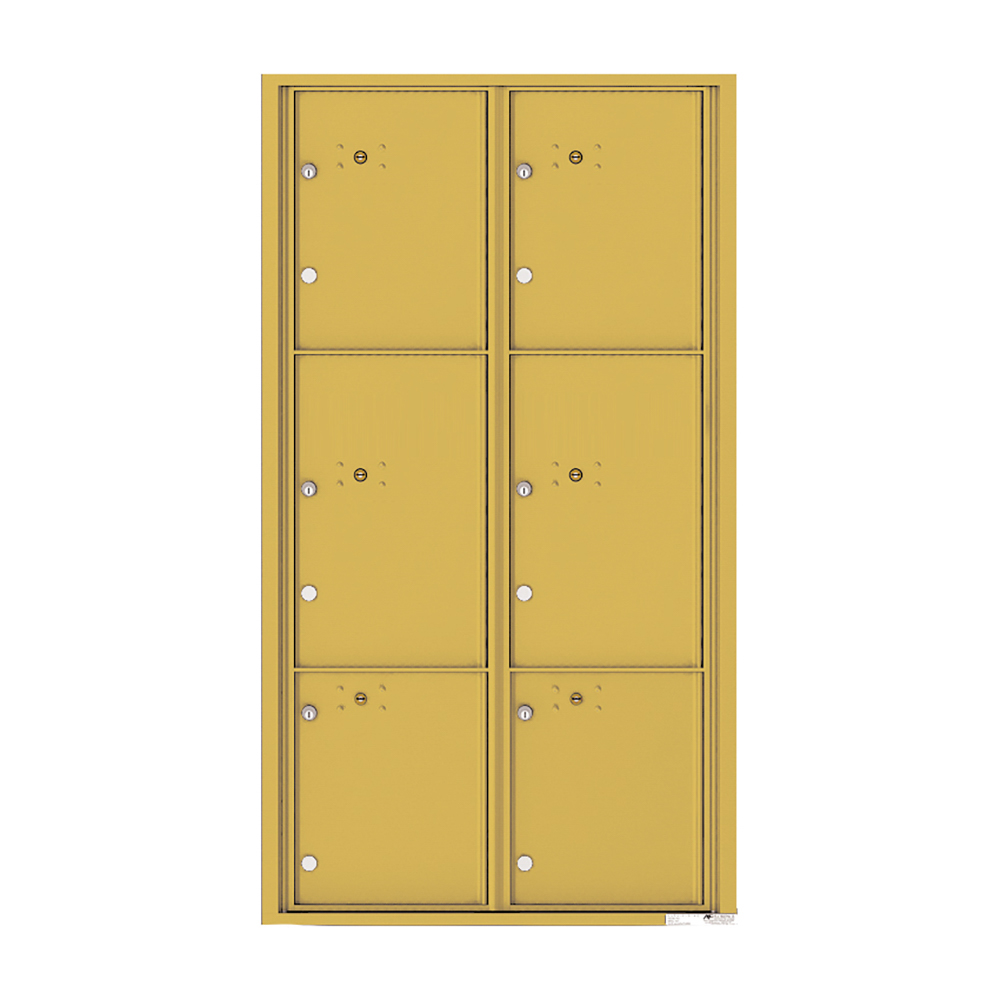6 Parcel 4C Horizontal Mailbox | 4C16D-6P Florence Versatile | US
