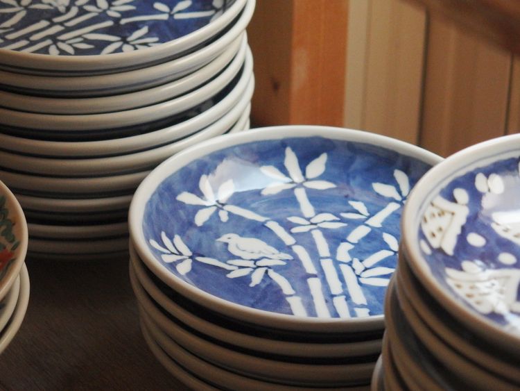 中町いずみ 個展作品 鉢 九谷 未使用 中町いずみ 個展作品 鉢 九谷 未使用