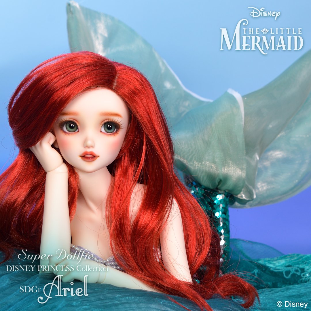 Super Dollfie DISNEY PRINCESS Collection『SDGr Ariel』注文販売開始