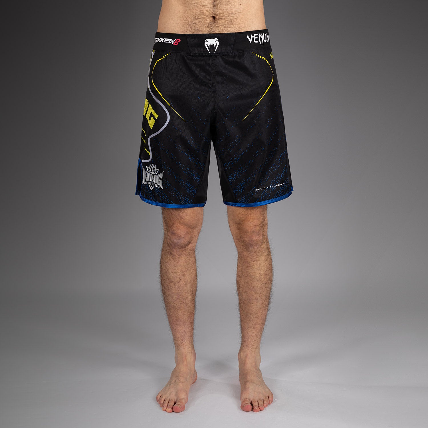 Venum x TEKKEN 8 Fight Shorts - King - Black/Yellow - Venum