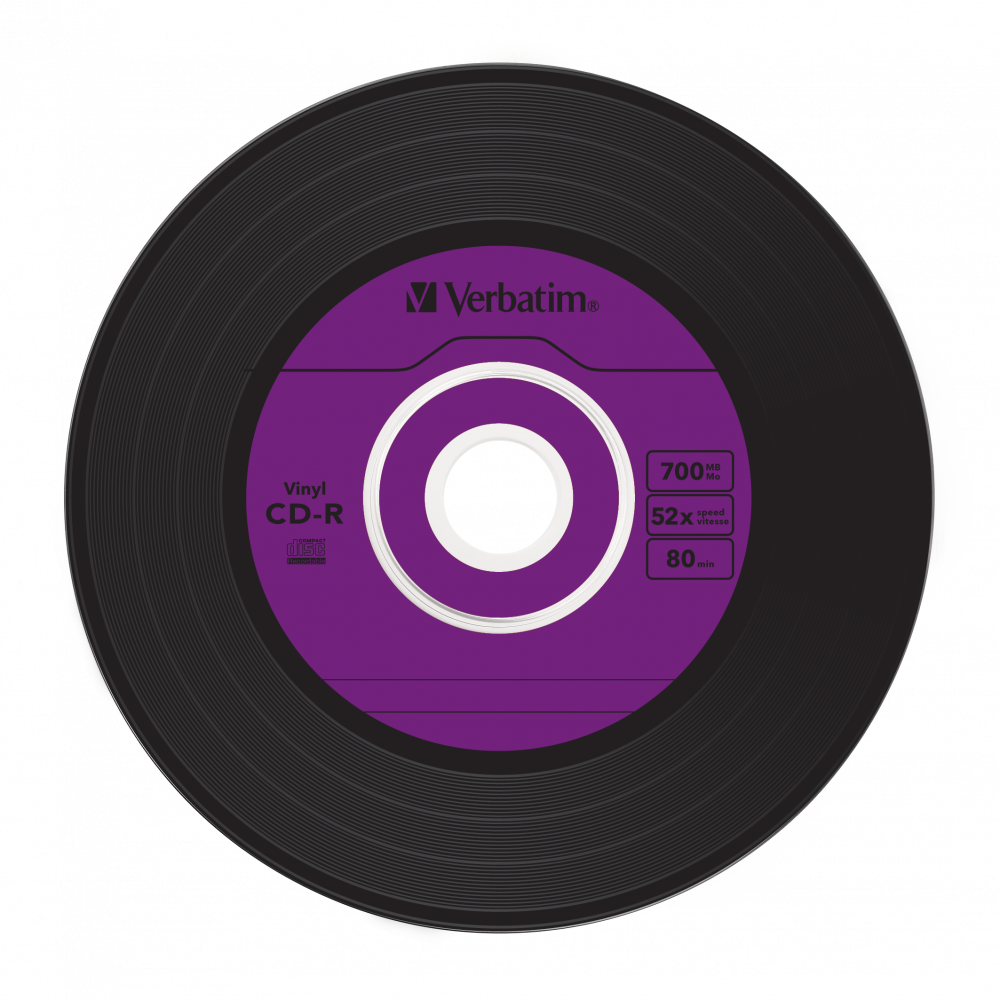 CD-R AZO Data Vinyl | 10 Pack Slim | Vinyl Surface | Verbatim