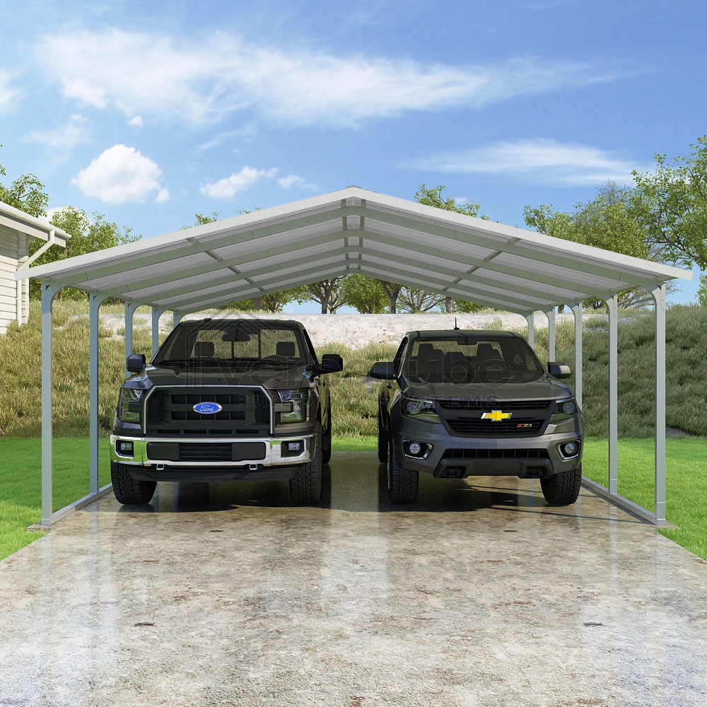 Pinnacle Series - 18'W x 21'L x 7'H - Carport or Shelter