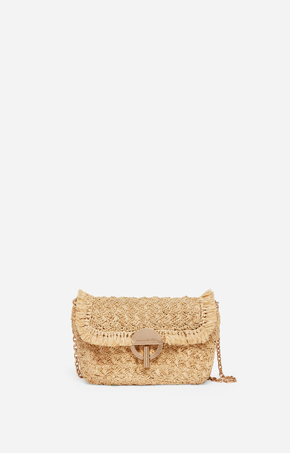 Medium Raphia Moon Bag In Raffia Gold , Vanessa Bruno