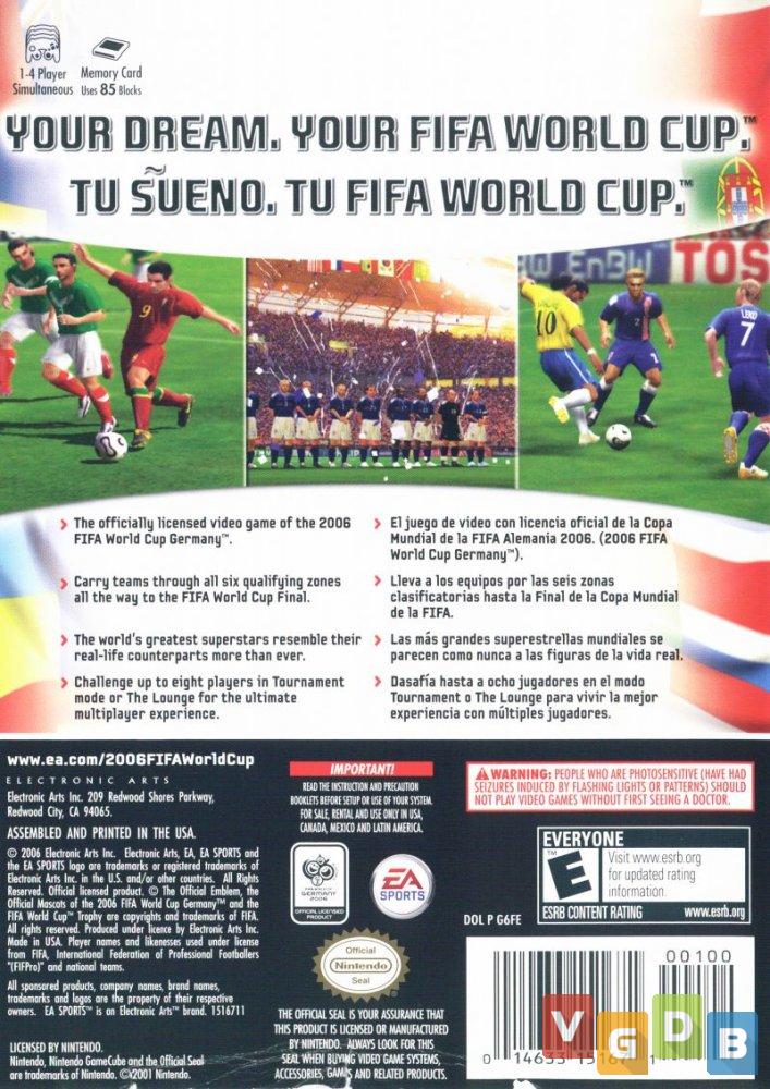 FIFA World Cup: Germany 2006 - VGDB - Vídeo Game Data Base