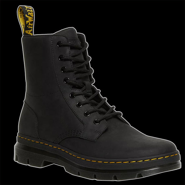 Dr Martens - 8 Eyelet Combs Black Boot SKU number: 26007001