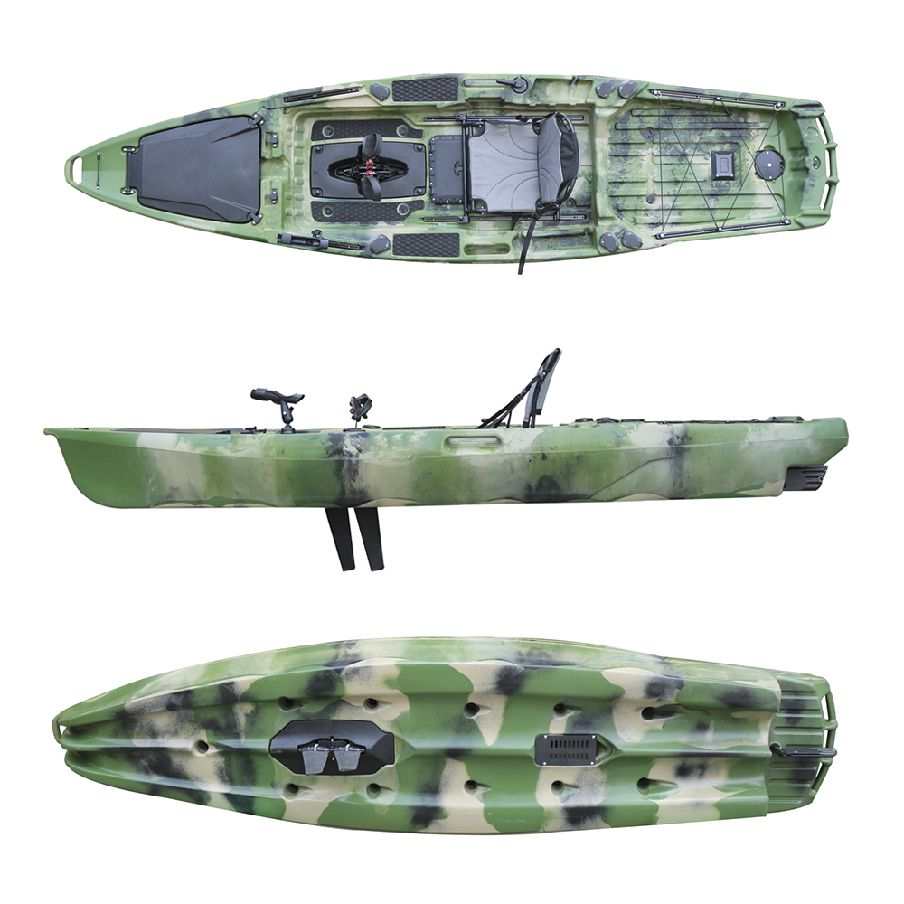 VK - 40ハーマン：ペダルドライブ付き12.8フィートのカヤック、2つの