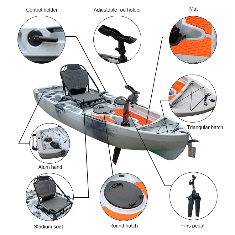 VK-33 FATER: 8.4 ft Premium Pedal Drive Kayak for Sale - Vicking