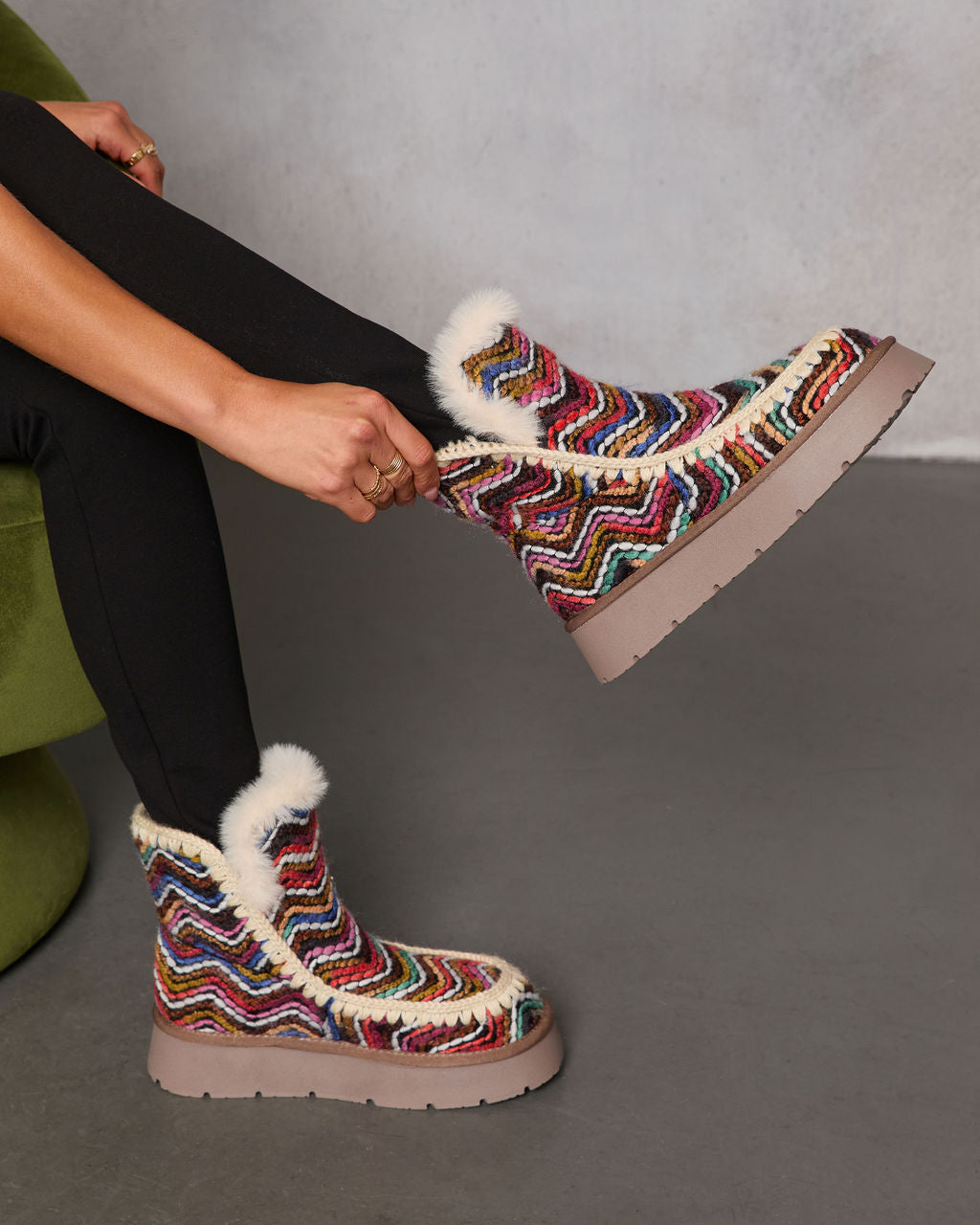 Joppie Faux Suede Fur Lined Booties – VICI