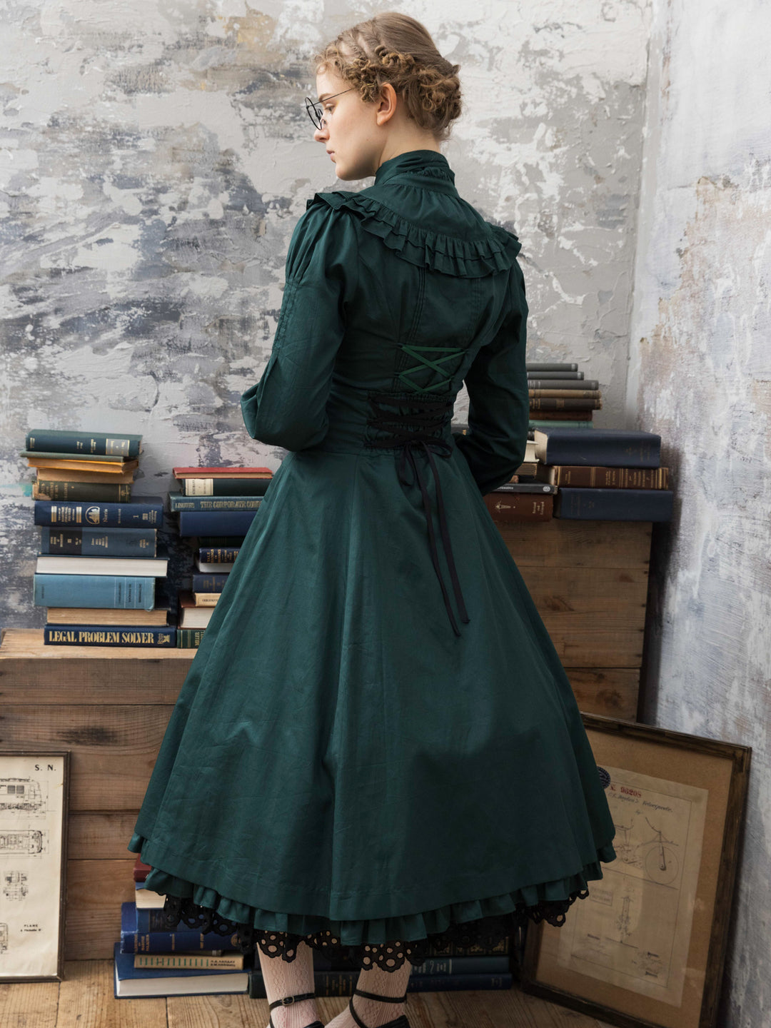 ノーブルサテンダブルフリルブラウス - Victorian maiden - クラシカル