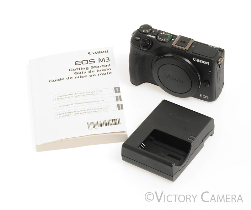 Canon EOS M3 24.2MP Mirrorless Digital Camera Body w/ Charger [MINT]