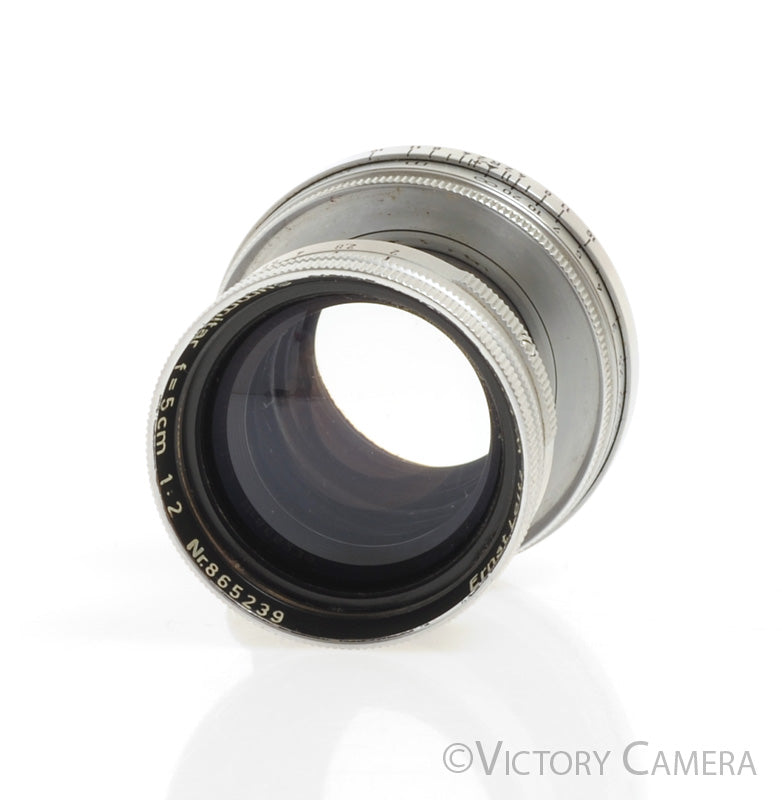 Leica Screw Mount Summitar 5cm f2 Coated Lens L39 LTM (Meters) -Good G