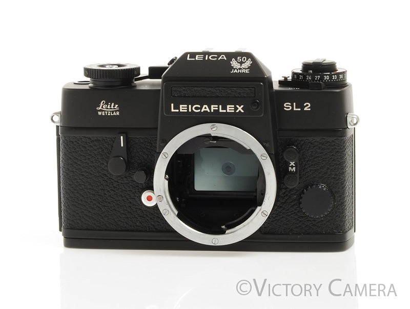 Leica Leicaflex SL2 SL 2 Black 50 JAHRE 35mm Film Camera -Good Seals-