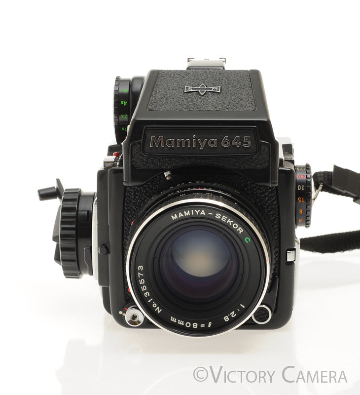 Mamiya m645 1000s 645 Camera w/ w/ Metered Prism & 80mm f2.8 Lens -New
