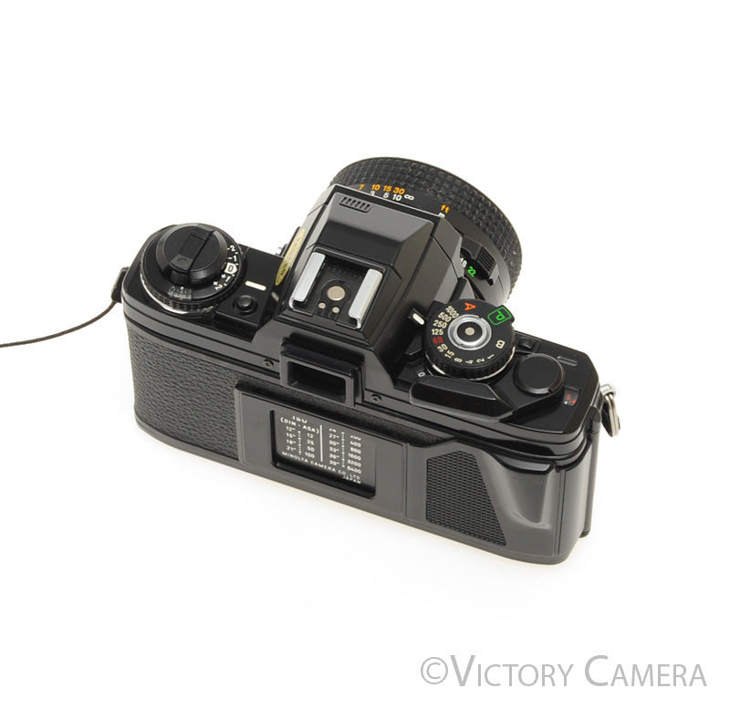 Minolta X-700 X700 Black 35mm SLR Film Camera w/ 50mm f1.7 Lens [EXC]