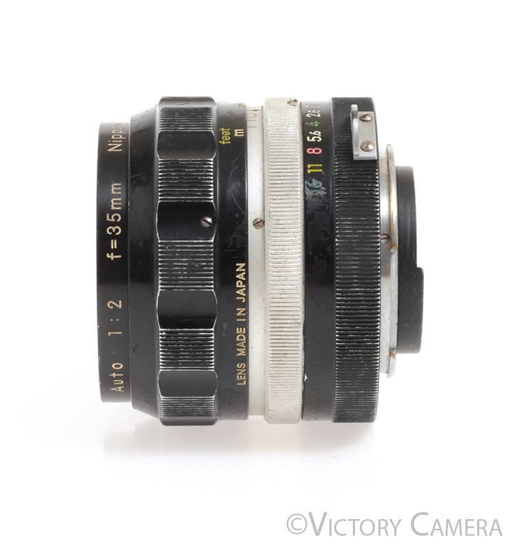 Nikon Nikkor-O 35mm f2 non-AI Manual Focus Wide Angle Lens -Clean Glas