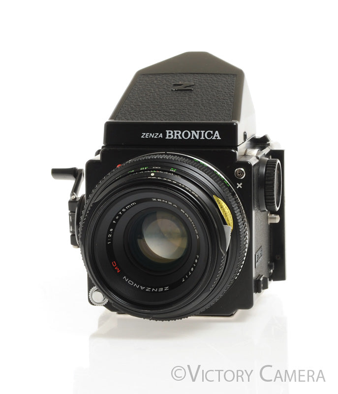 Zenza Bronica ETR S Camera w/ 75mm f2.8 Lens 120 Back [EXC]