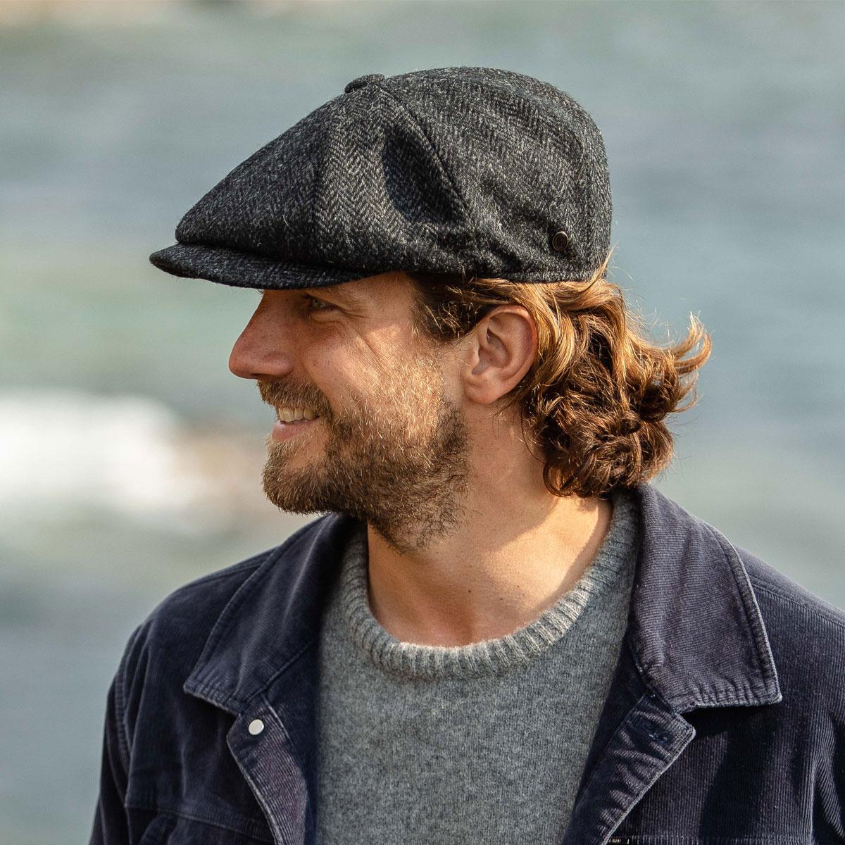 Taransay Harris Tweed Wool Newsboy Cap – Village Hat Shop