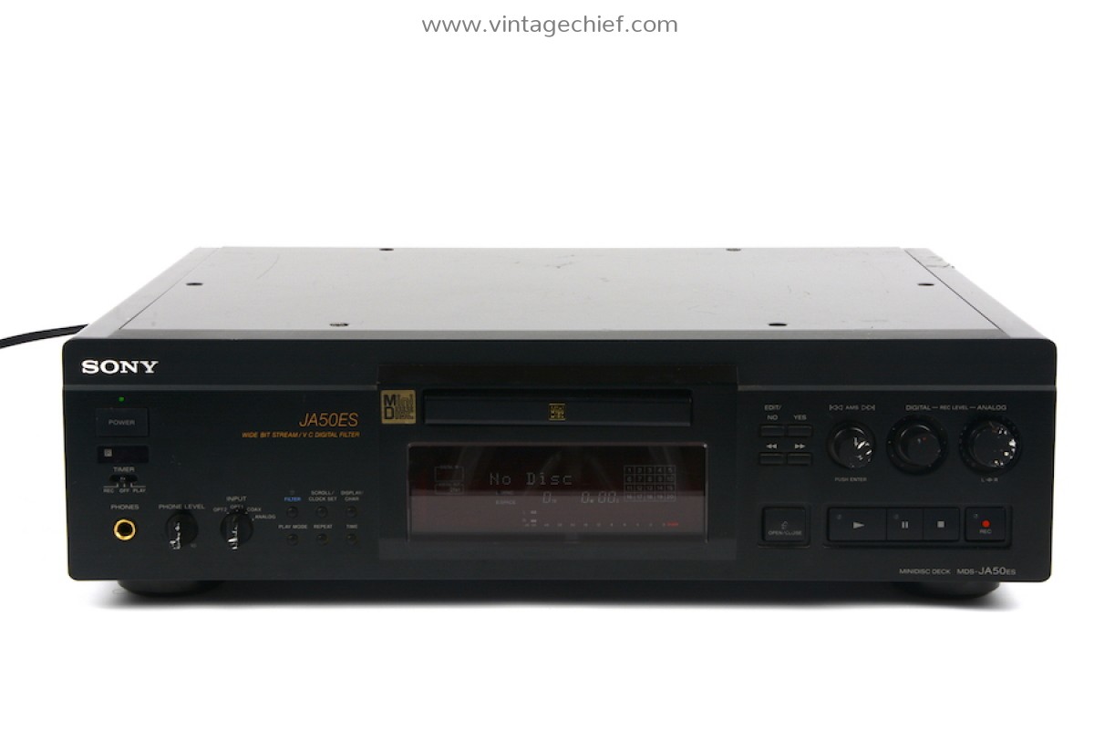 Sony MDS-JA50ES MiniDisc Recorder | Sony ES | Defective | For