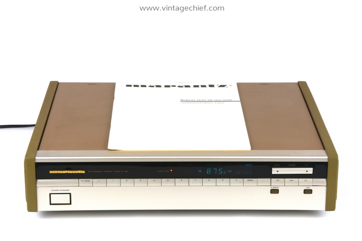 Champagne Gold Marantz ST-50L FM AM Stereo Tuner + ZAMAC Side