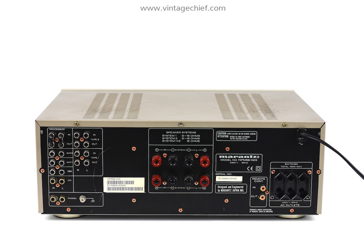 Serviced Audiophile Marantz PM-68 Amplifier | Champagne | Stereo