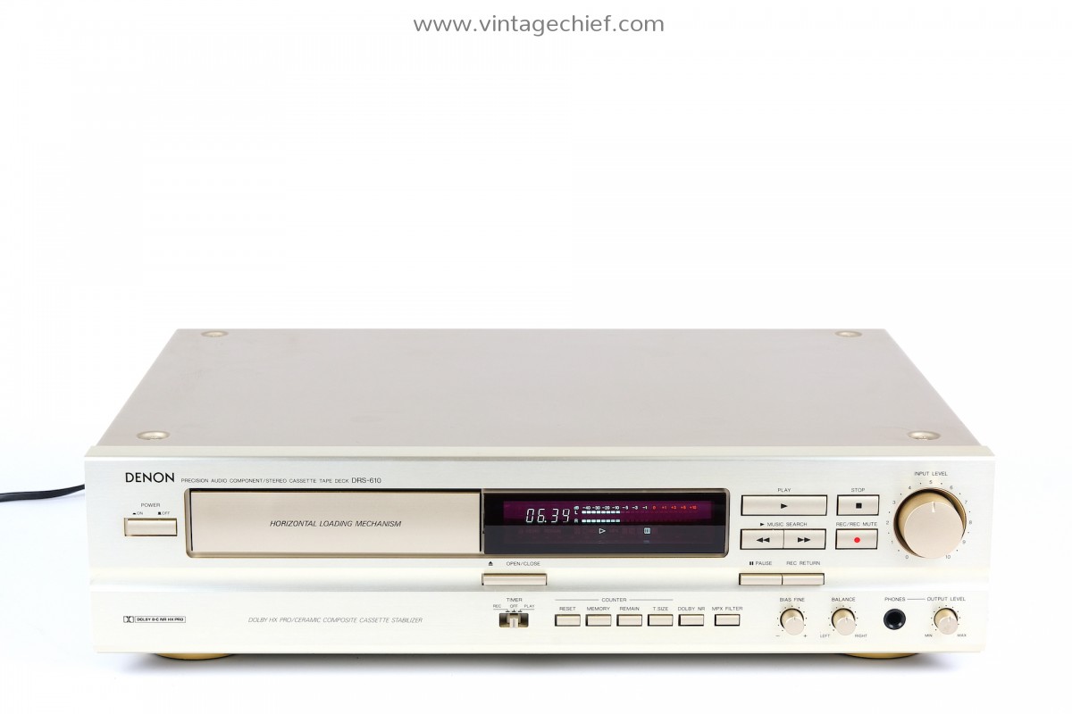 Denon DRS-610 Cassette Deck | Champagne | Tape Deck | Audio | HiFi