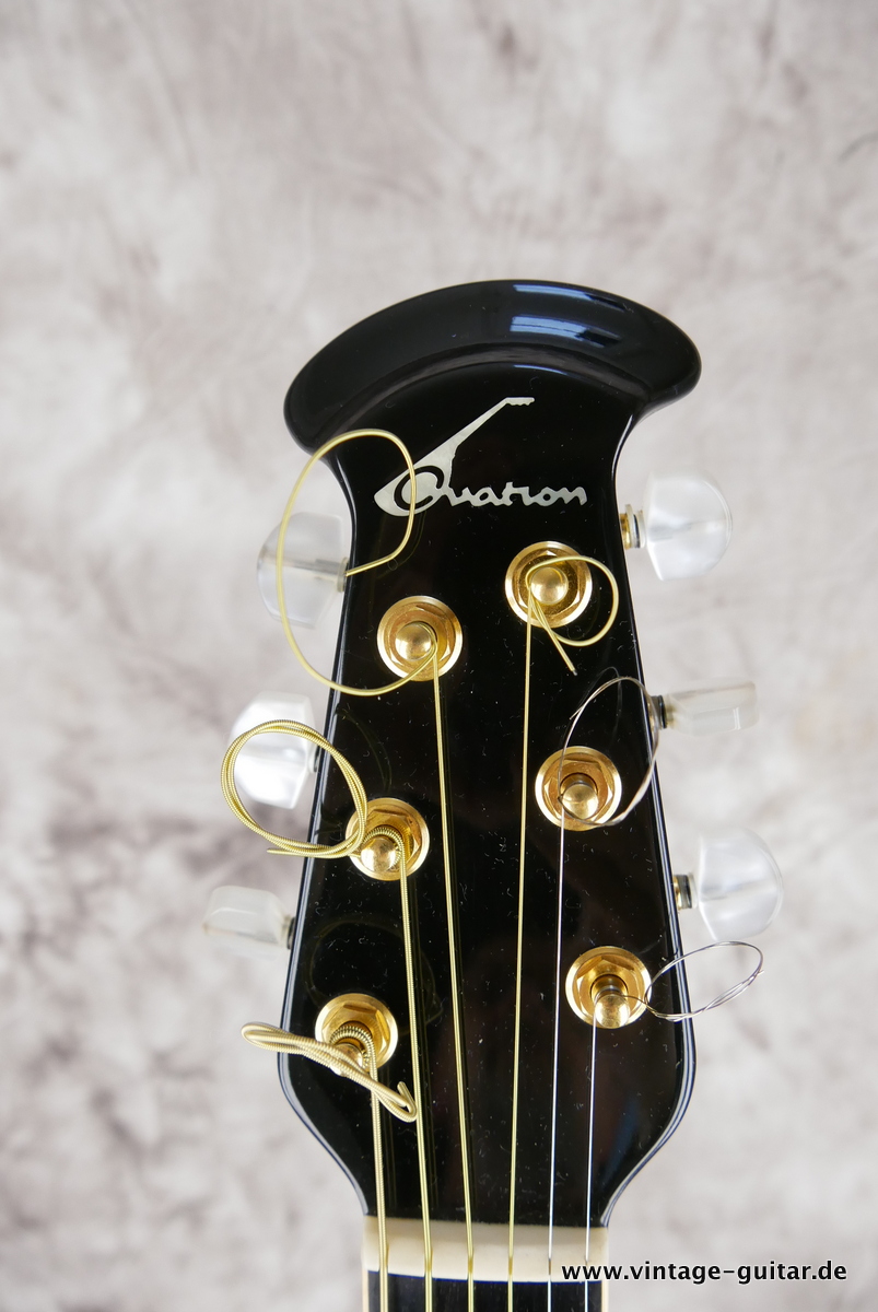 Ovation Custom Legend 1869 1988 Black Guitar For Sale Vintage
