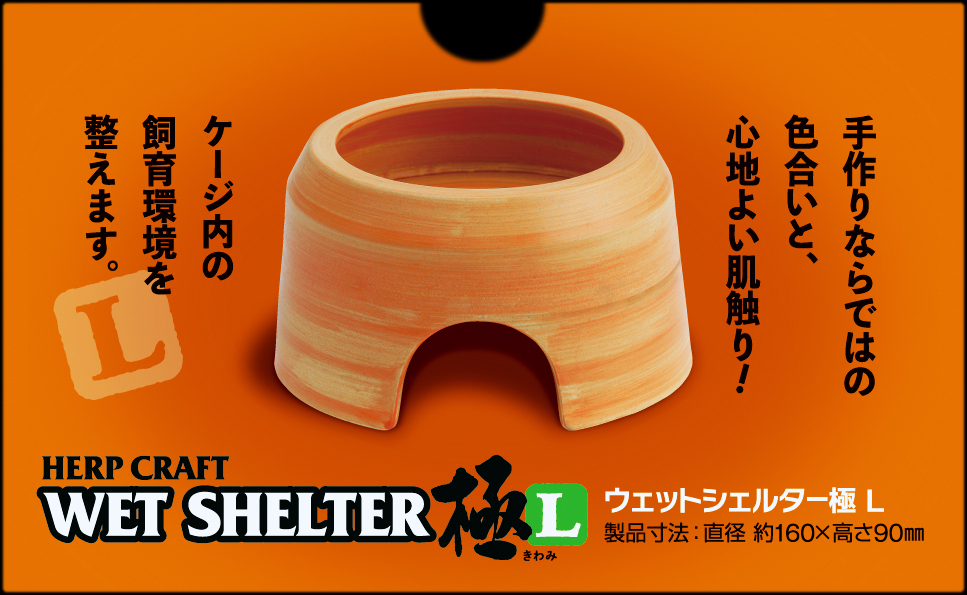 ウェットシェルター極(きわみ)L スドー 爬虫類シェルター 販売 通販