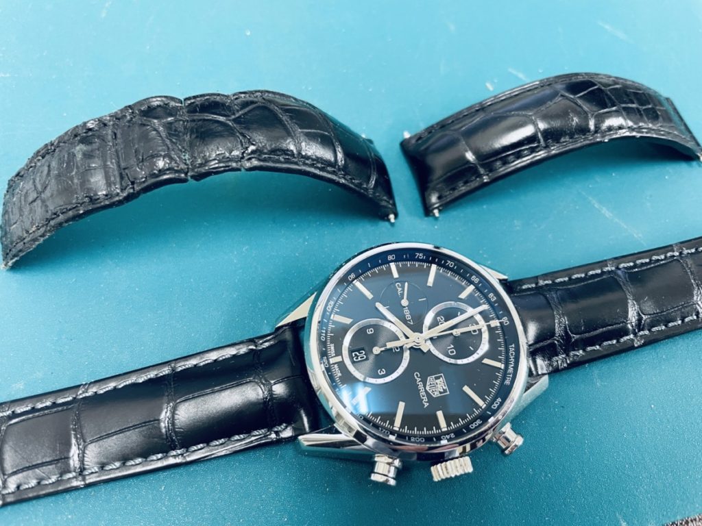 時計修理の日々 | タグホイヤーカレラのベルト交換を完了しました