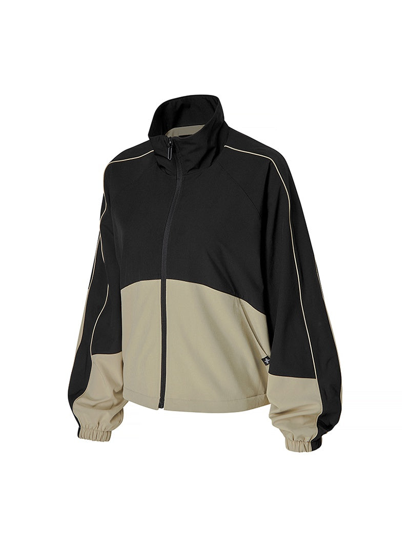 XTFJK03J3 マイルド カラーブロック ウィンドブレーカー