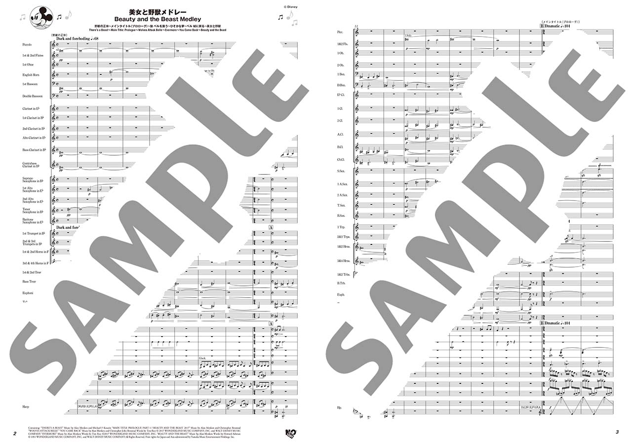 ヤマハ】ブラバン・ディズニー！～2019ハイスクール・スタイル～ 美女