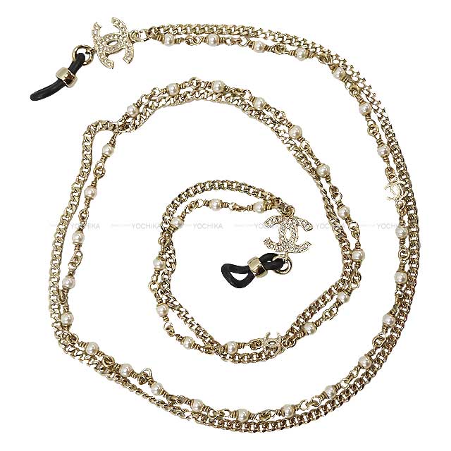 B22P CHANEL シャネル グラスコード メガネ サングラスチェーン ココ