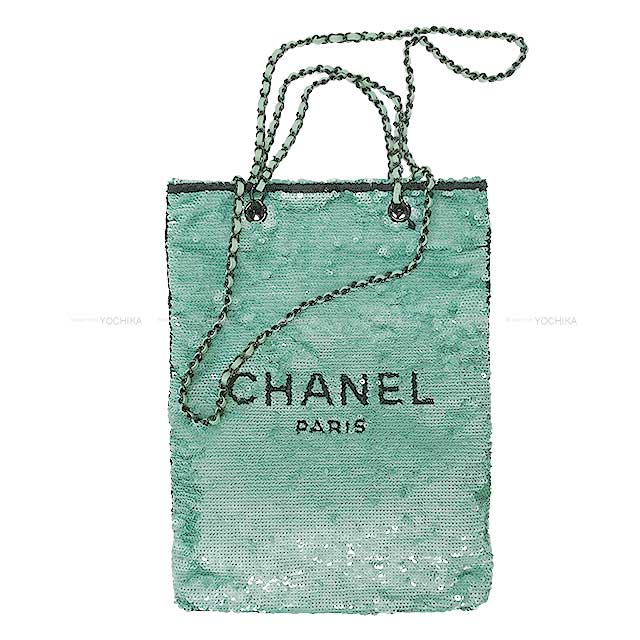 2024年 春夏 新作 CHANEL シャネル ロゴ スパンコール ショッピング