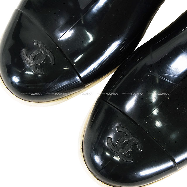 CHANEL シャネル ブーツ レディース カメリア レインブーツ ココマーク