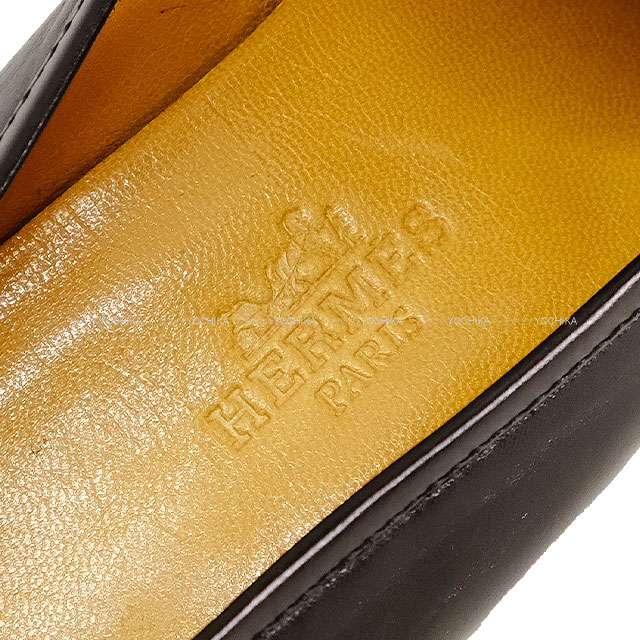 HERMES エルメス ローファー コンスタンス Hロゴ 黒 (ブラック