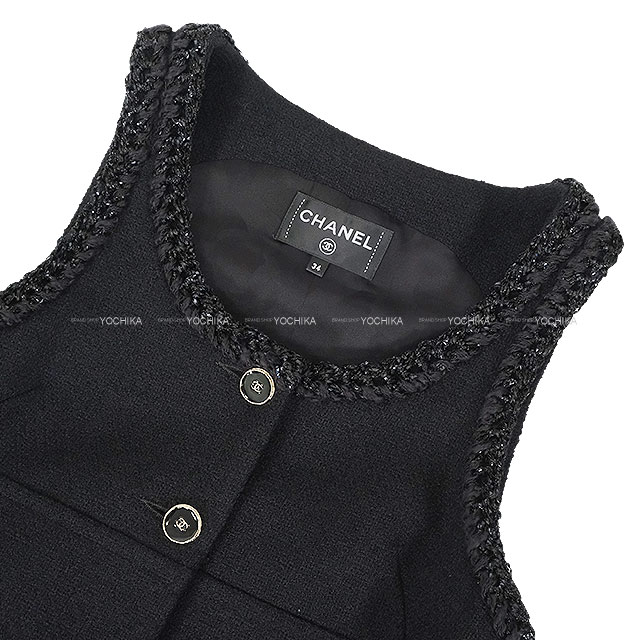 2025-26年秋冬 CHANEL シャネル ドレス ミディ ココボタン ツイード