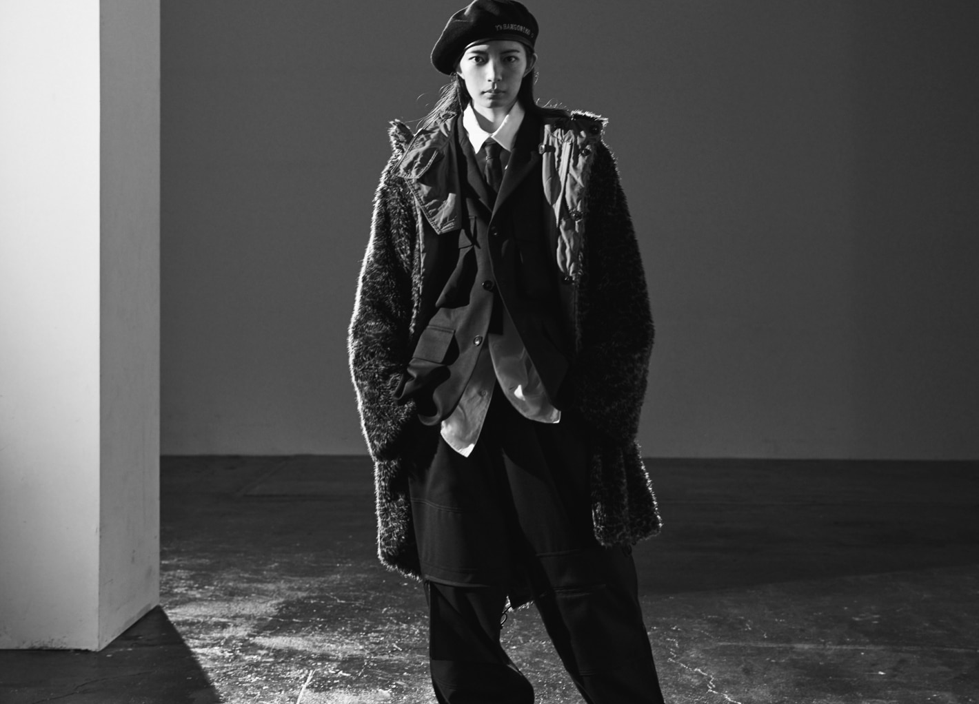 ヨウジヤマモト +Noir ウール コート ファー 【公式通販】