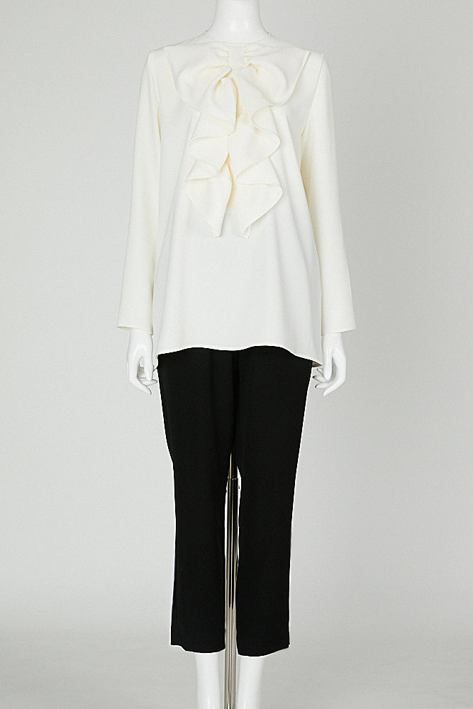 ロングスリーブボリュームラッフルブラウス – YOKO CHAN