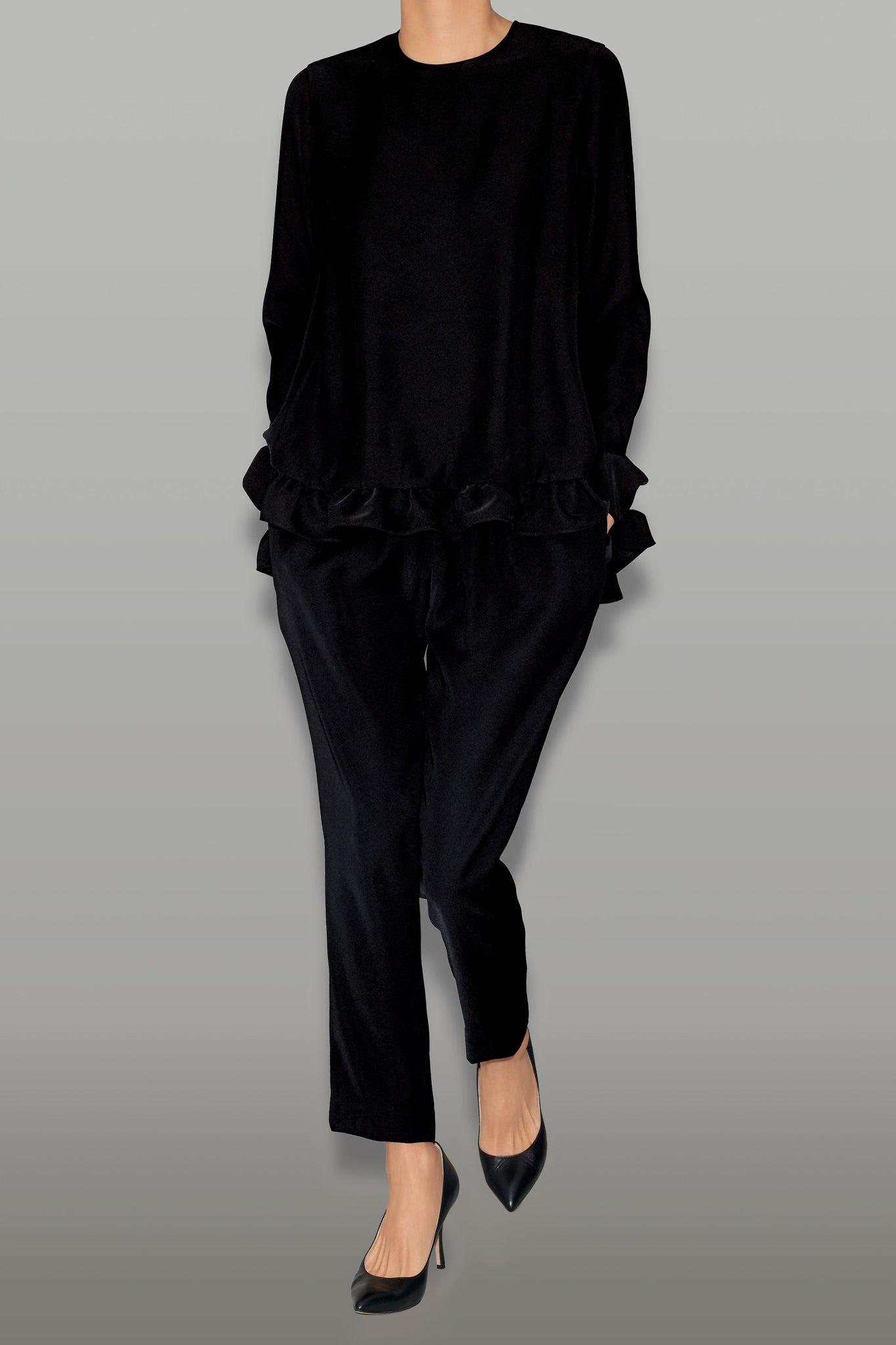 ロングスリーブフリルブラウス – YOKO CHAN