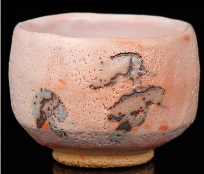 お稽古・贈り物・初心者・中古】 人間国宝 加藤孝造造 志野茶碗 【共箱