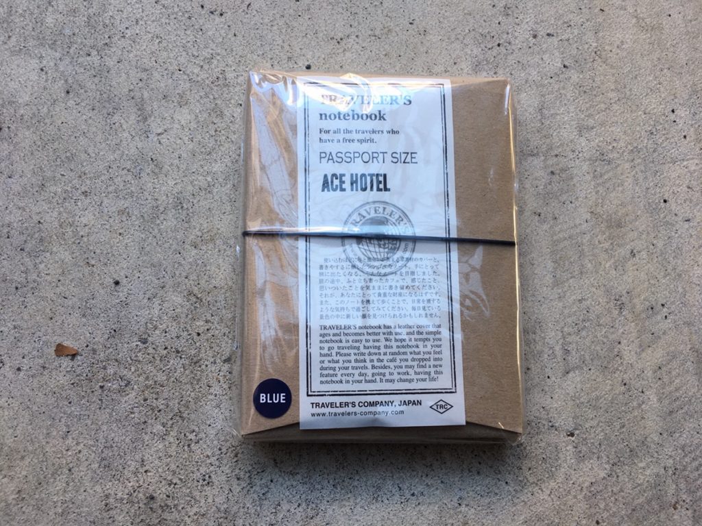 トラベラーズノートACE HOTELコラボのブルーエディションを紹介