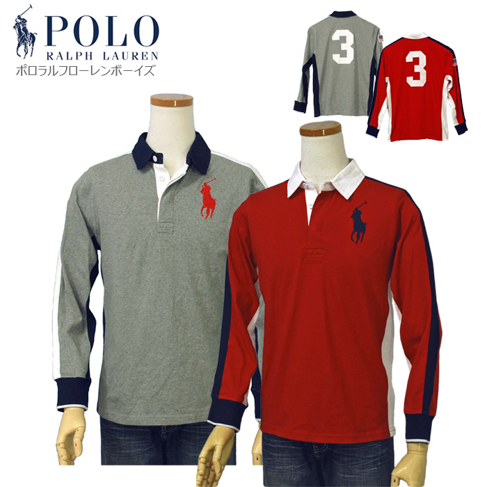 POLO ラルフローレンビッグポニー長袖ラガーシャツ 長袖 ポロ、ラガ