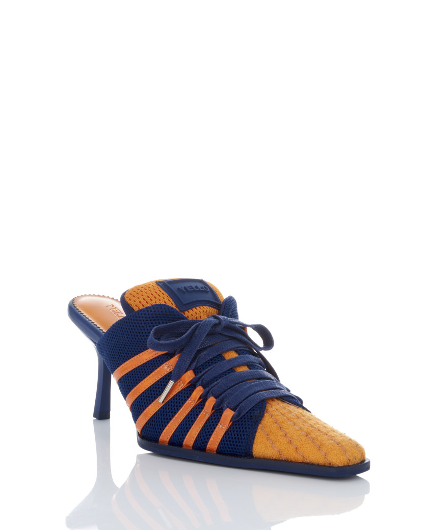 YELLO スニーカーミュール Mサイズ YELLO MONO SNEAKER MULES ブラック