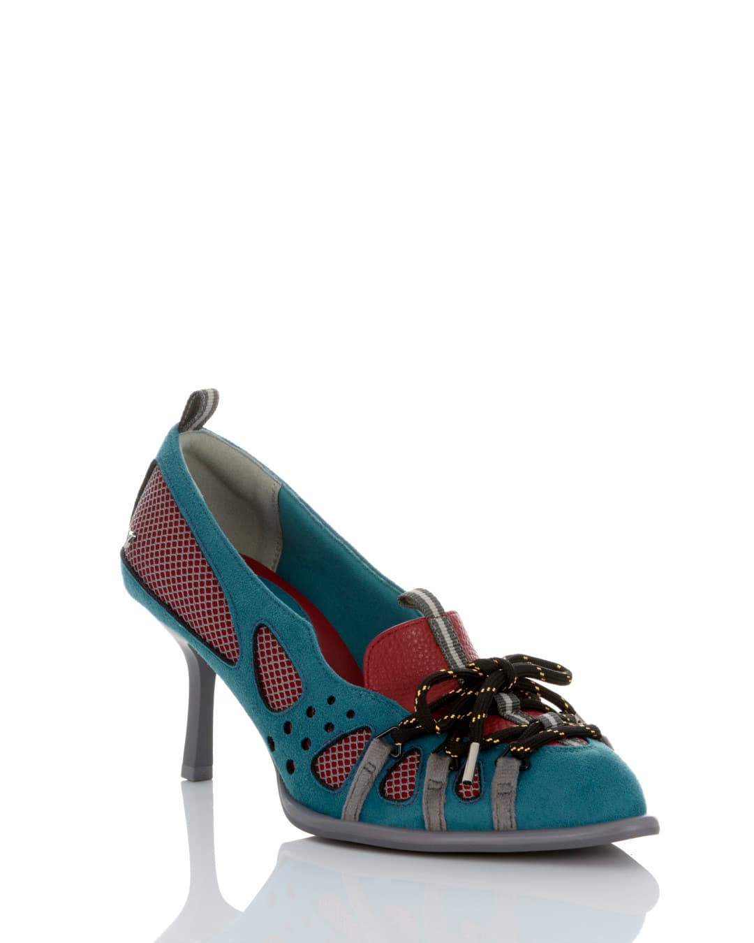 YELLO / AZURE SNEAKER HEELS