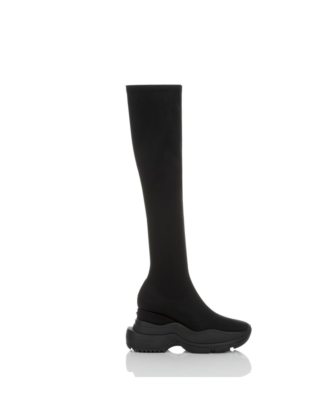 YELLO / TOKYO BLACK MID SNEAKER LONG BOOTS 2024