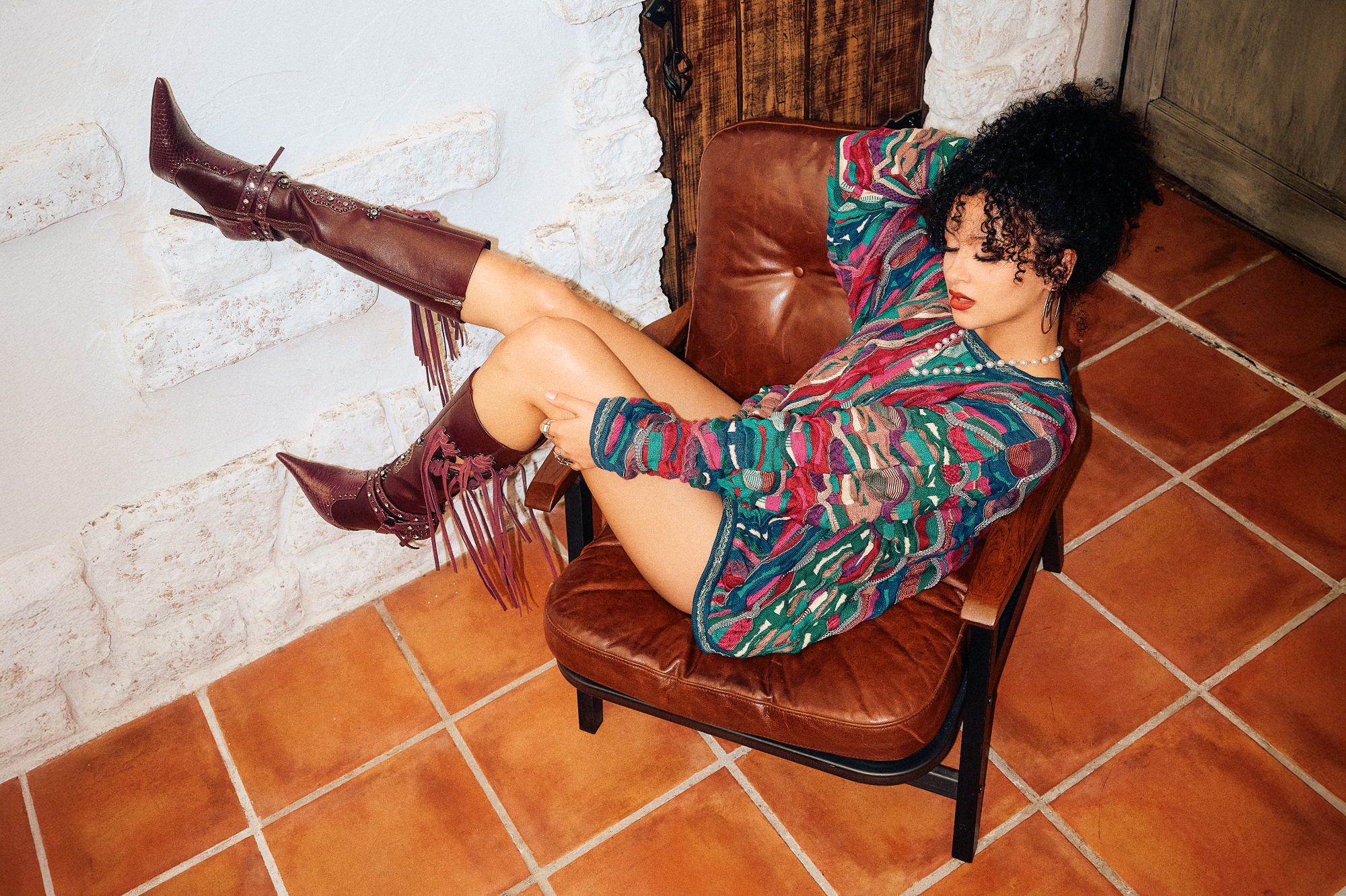 a*o様 YELLO SHOES 厚底デニムブーツ ブラック/グレー Sサイズ a*o様