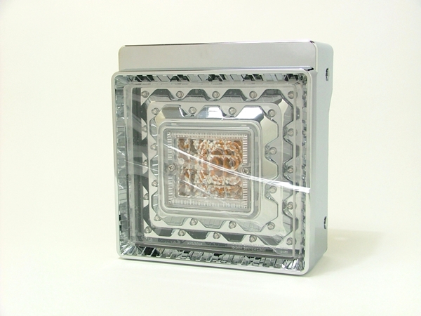 JB 角型LEDテールランプ 単体 赤／橙 補修用 - トラックボディパーツ