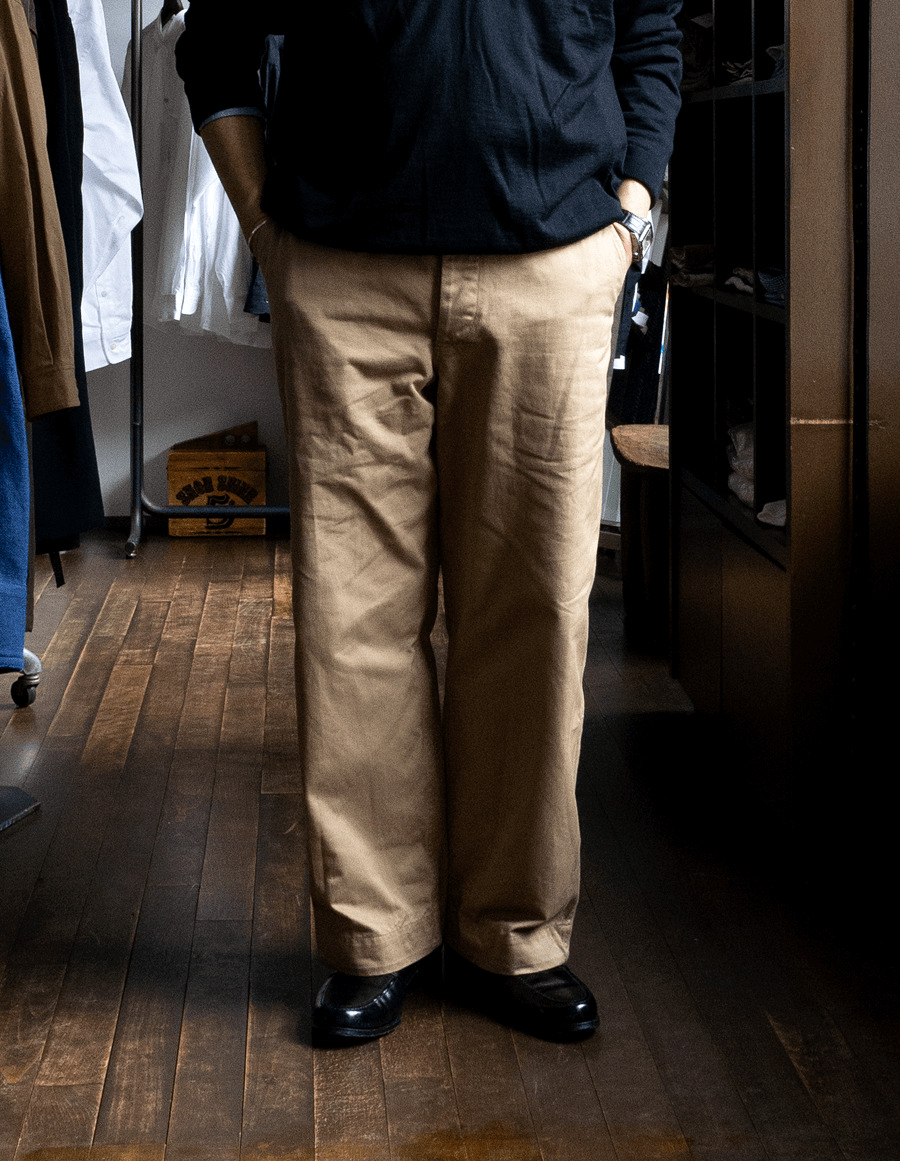 CIOTA スビンコットン ウエポン 41カーキ チノパンツ | 大阪心斎橋の