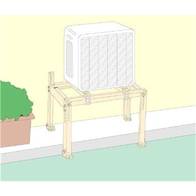 日晴金属 クーラーキャッチャー エアコン室外機据え付け架台 高さ117